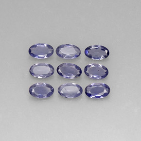 1.47 ct Blue Iolite Stone, Natural Iolite in Oval Facet Shape for Sale