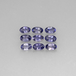 1.88 ct Blue Iolite Gemstone, Iolite Gem in Oval Facet Shape for Sale.