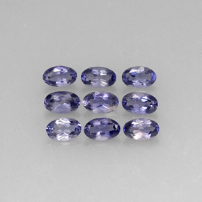 1.88 ct Blue Iolite Stone, Natural Iolite in Oval Facet Shape for Sale