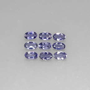 1.37 ct Blue Iolite Gemstone, Iolite Gem in Oval Facet Shape for Sale.