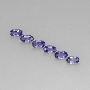 1.09 ct Blue Iolite Gemstone, Iolite Gem in Oval Facet Shape for Sale.