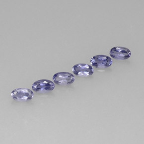 1.27 ct Blue Iolite Gemstone, Iolite Gem in Oval Facet Shape for Sale.