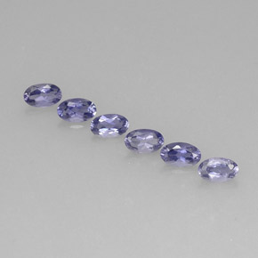 1.27 ct Blue Iolite Stone, Natural Iolite in Oval Facet Shape for Sale