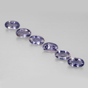 1.03 ct Blue Iolite Gemstone, Iolite Gem in Oval Facet Shape for Sale.