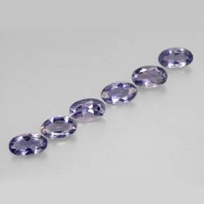 1.03 ct Blue Iolite Stone, Natural Iolite in Oval Facet Shape for Sale