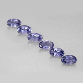 1.21 ct Blue Iolite Gemstone, Iolite Gem in Oval Facet Shape for Sale.