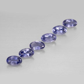 1.21 ct Blue Iolite Stone, Natural Iolite in Oval Facet Shape for Sale