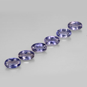 1.14 ct Blue Iolite Stone, Natural Iolite in Oval Facet Shape for Sale