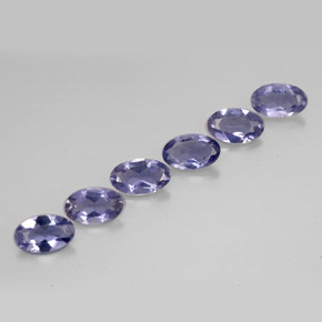 1.13 ct Blue Iolite Stone, Natural Iolite in Oval Facet Shape for Sale