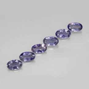 1.12 ct Blue Iolite Stone, Natural Iolite in Oval Facet Shape for Sale