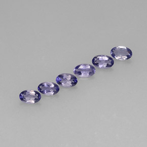 1.09 ct Blue Iolite Gemstone, Iolite Gem in Oval Facet Shape for Sale.