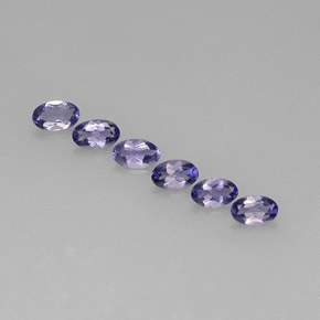 1.09 ct Blue Iolite Stone, Natural Iolite in Oval Facet Shape for Sale