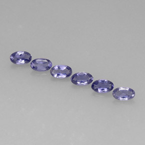 1.19 ct Blue Iolite Stone, Natural Iolite in Oval Facet Shape for Sale