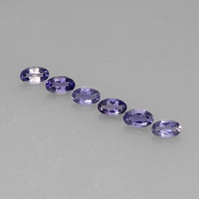 1.11 ct Blue Iolite Gemstone, Iolite Gem in Oval Facet Shape for Sale.