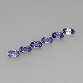 1.11 ct Blue Iolite Stone, Natural Iolite in Oval Facet Shape for Sale