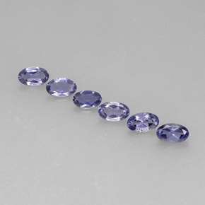 1.20 ct Blue Iolite Stone, Natural Iolite in Oval Facet Shape for Sale