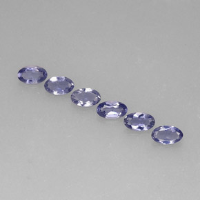 1.04 ct Blue Iolite Stone, Natural Iolite in Oval Facet Shape for Sale