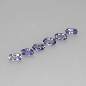 1.08 ct Blue Iolite Stone, Natural Iolite in Oval Facet Shape for Sale