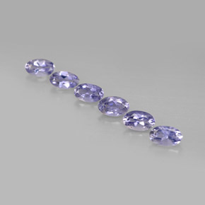 1.03 ct Blue Iolite Gemstone, Iolite Gem in Oval Facet Shape for Sale.