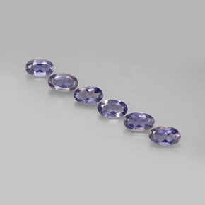 1.05 ct Blue Iolite Gemstone, Iolite Gem in Oval Facet Shape for Sale.
