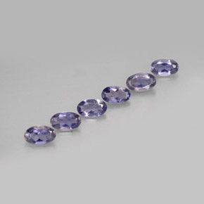 1.05 ct Blue Iolite Stone, Natural Iolite in Oval Facet Shape for Sale