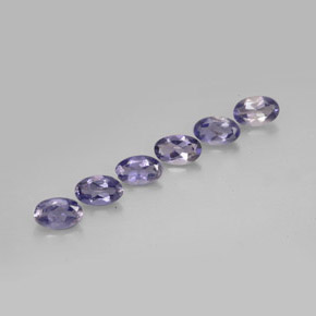 1.21 ct Blue Iolite Stone, Natural Iolite in Oval Facet Shape for Sale