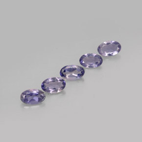 0.99 ct Blue Iolite Stone, Natural Iolite in Oval Facet Shape for Sale