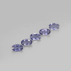 0.92 ct Blue Iolite Stone, Natural Iolite in Oval Facet Shape for Sale