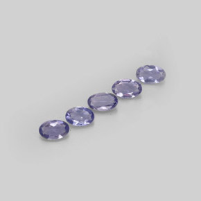 0.81 ct Blue Iolite Stone, Natural Iolite in Oval Facet Shape for Sale