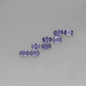 1.33 ct Blue Iolite Stone, Natural Iolite in Oval Facet Shape for Sale