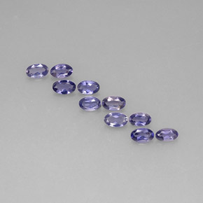 1.81 ct Blue Iolite Gemstone, Iolite Gem in Oval Facet Shape for Sale.