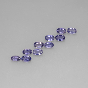1.81 ct Blue Iolite Stone, Natural Iolite in Oval Facet Shape for Sale