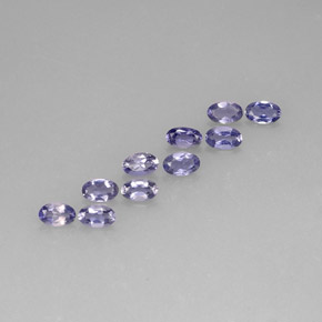 1.93 ctw Blue Iolite Gemstones, Iolite Gems in Oval Facet Shape for Sale.