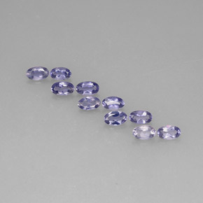 2.01 ct Blue Iolite Gemstone, Iolite Gem in Oval Facet Shape for Sale.