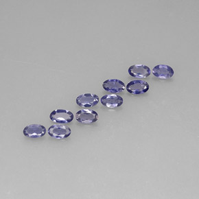 1.71 ct Blue Iolite Gemstone, Iolite Gem in Oval Facet Shape for Sale.