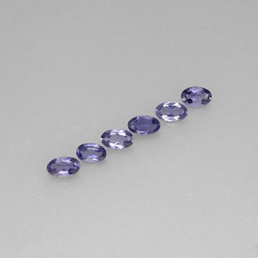 1.05 ct Blue Iolite Gemstone, Iolite Gem in Oval Facet Shape for Sale.