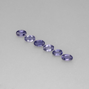 1.05 ct Blue Iolite Stone, Natural Iolite in Oval Facet Shape for Sale