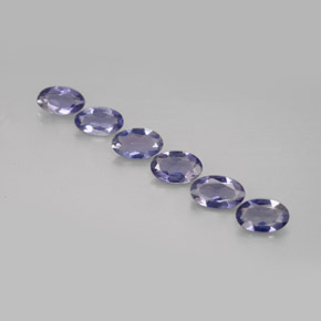 0.95 ct Blue Iolite Gemstone, Iolite Gem in Oval Facet Shape for Sale.
