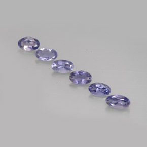 1.02 ct Blue Iolite Gemstone, Iolite Gem in Oval Facet Shape for Sale.