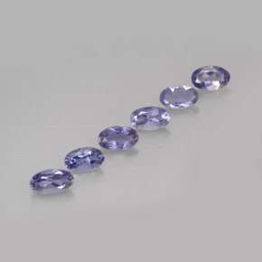 1.02 ct Blue Iolite Stone, Natural Iolite in Oval Facet Shape for Sale