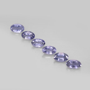 1.22 ct Blue Iolite Gemstone, Iolite Gem in Oval Facet Shape for Sale.