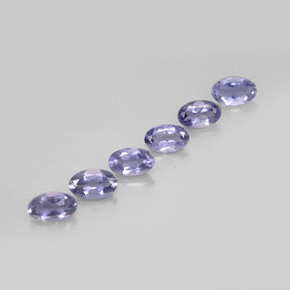 1.22 ct Blue Iolite Stone, Natural Iolite in Oval Facet Shape for Sale