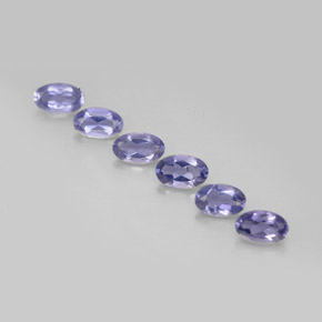 1.16 ct Blue Iolite Gemstone, Iolite Gem in Oval Facet Shape for Sale.