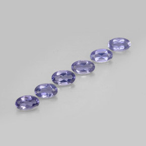 1.16 ct Blue Iolite Stone, Natural Iolite in Oval Facet Shape for Sale
