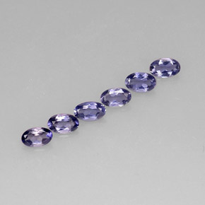 1.18 ct Blue Iolite Stone, Natural Iolite in Oval Facet Shape for Sale