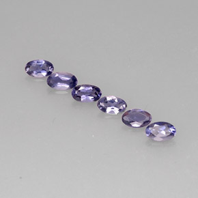 1.11 ct Blue Iolite Gemstone, Iolite Gem in Oval Facet Shape for Sale.