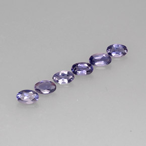 1.11 ct Blue Iolite Stone, Natural Iolite in Oval Facet Shape for Sale