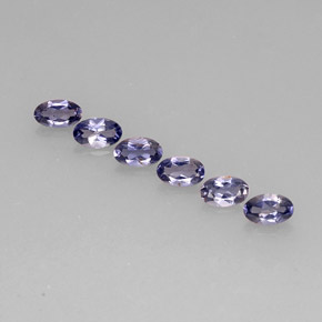 1.21 ct Blue Iolite Gemstone, Iolite Gem in Oval Facet Shape for Sale.