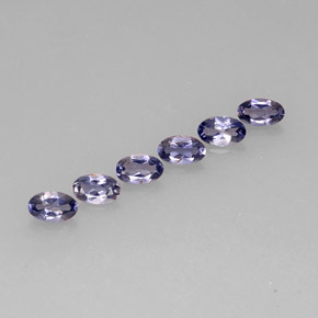 1.21 ct Blue Iolite Stone, Natural Iolite in Oval Facet Shape for Sale