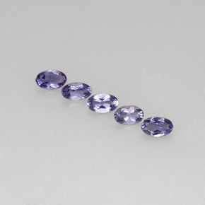 0.94 ct Blue Iolite Gemstone, Iolite Gem in Oval Facet Shape for Sale.